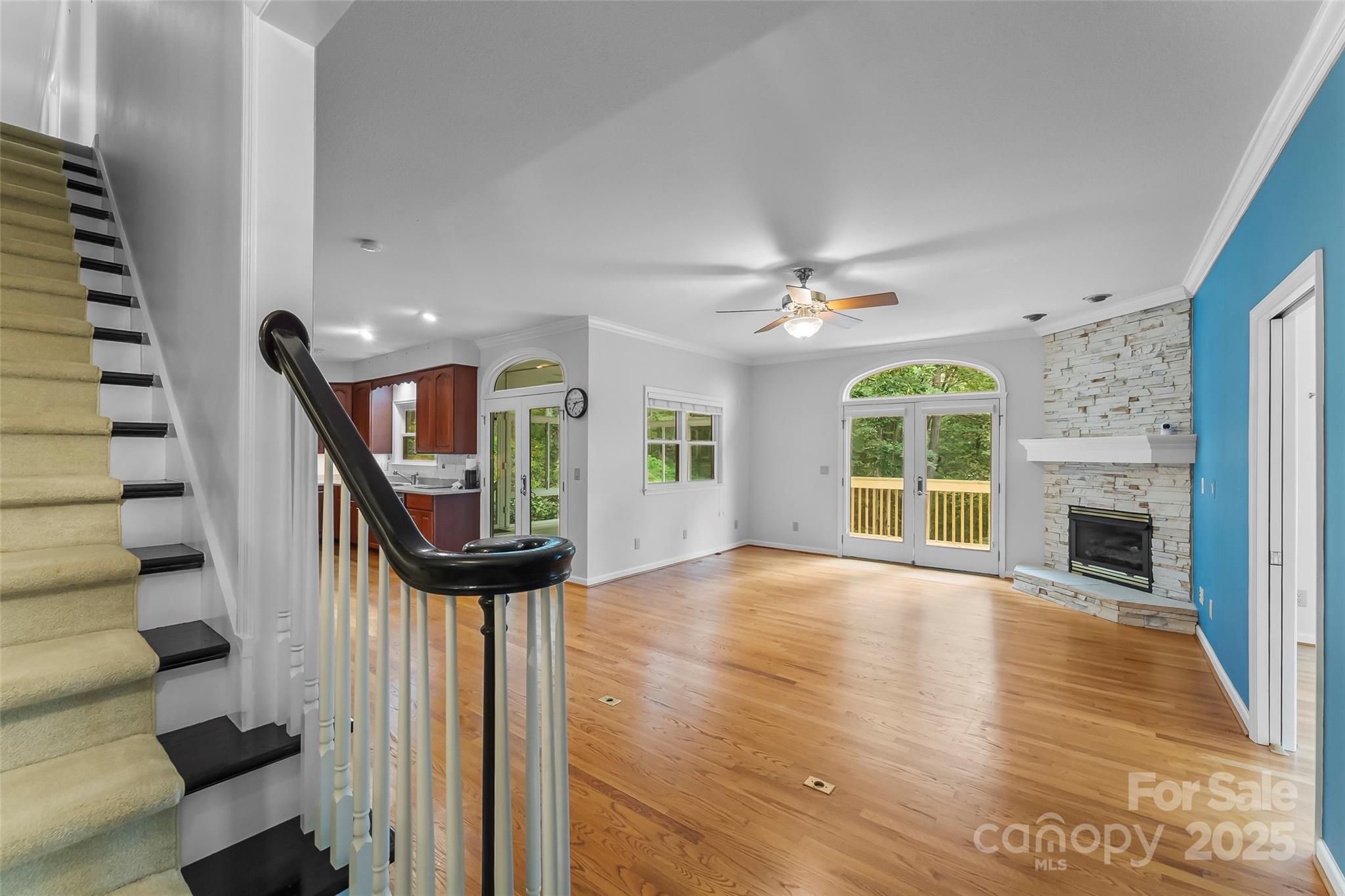 506 Kings Ridge Asheville, NC 28804 - Photo 7 of 44 a view of entryway and hall with wooden floor