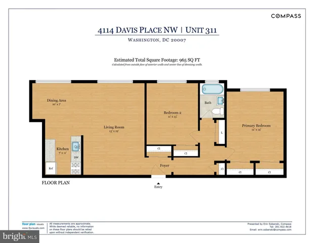$465,000 | 4114 Davis Place Northwest, Unit 311, Washington, DC 20007