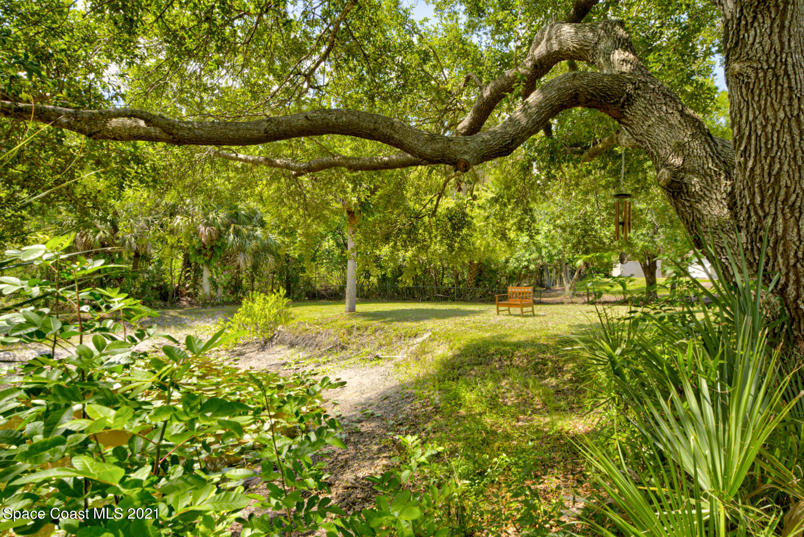 2225 Corey Road Malabar, FL 32950 - Photo 14 of 62 backyard with pond