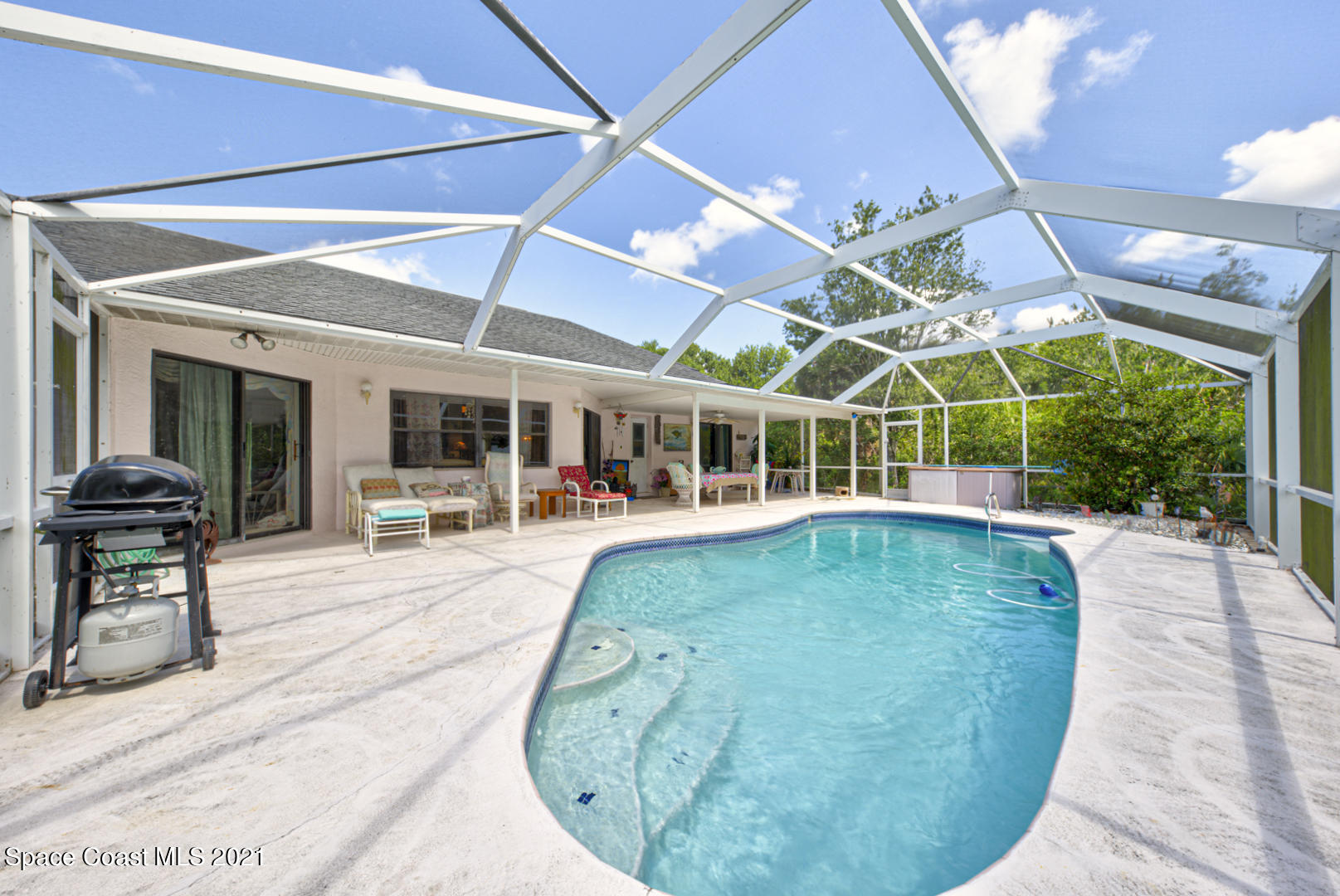2225 Corey Road Malabar, FL 32950 - Photo 58 of 62 screened in swimming pool
