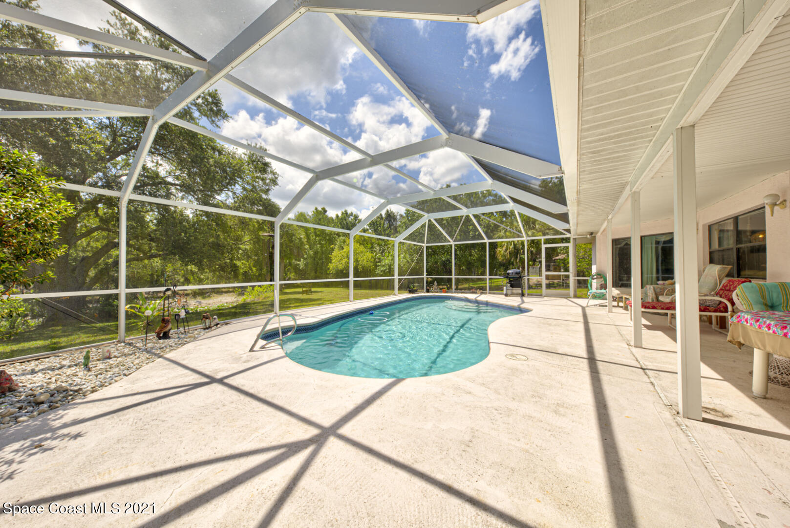 2225 Corey Road Malabar, FL 32950 - Photo 60 of 62 screened-in swimming pool