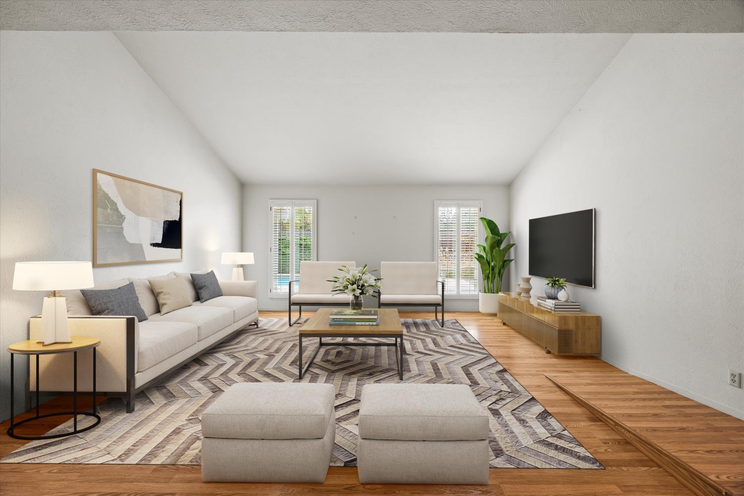 4808 Sherlock Way Carmichael, CA 95608 - Photo 7 of 45 a living room with furniture and a flat screen tv