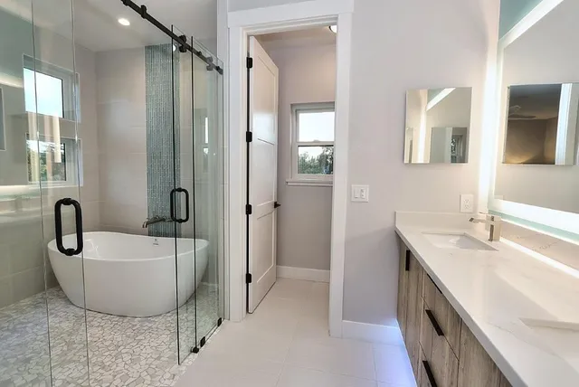 a view of kitchen and utility room