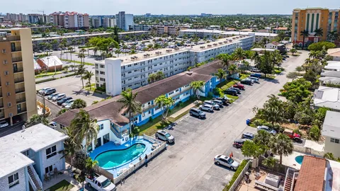 an aerial view of a city