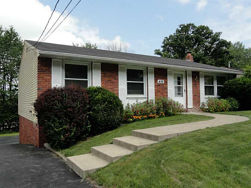 456 Tivoli Road Plum, PA 15239 - Photo 21 of 21 Exterior Front. Nicely landscaped with a newer walkway.