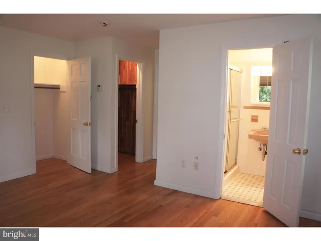 a view of a wooden door