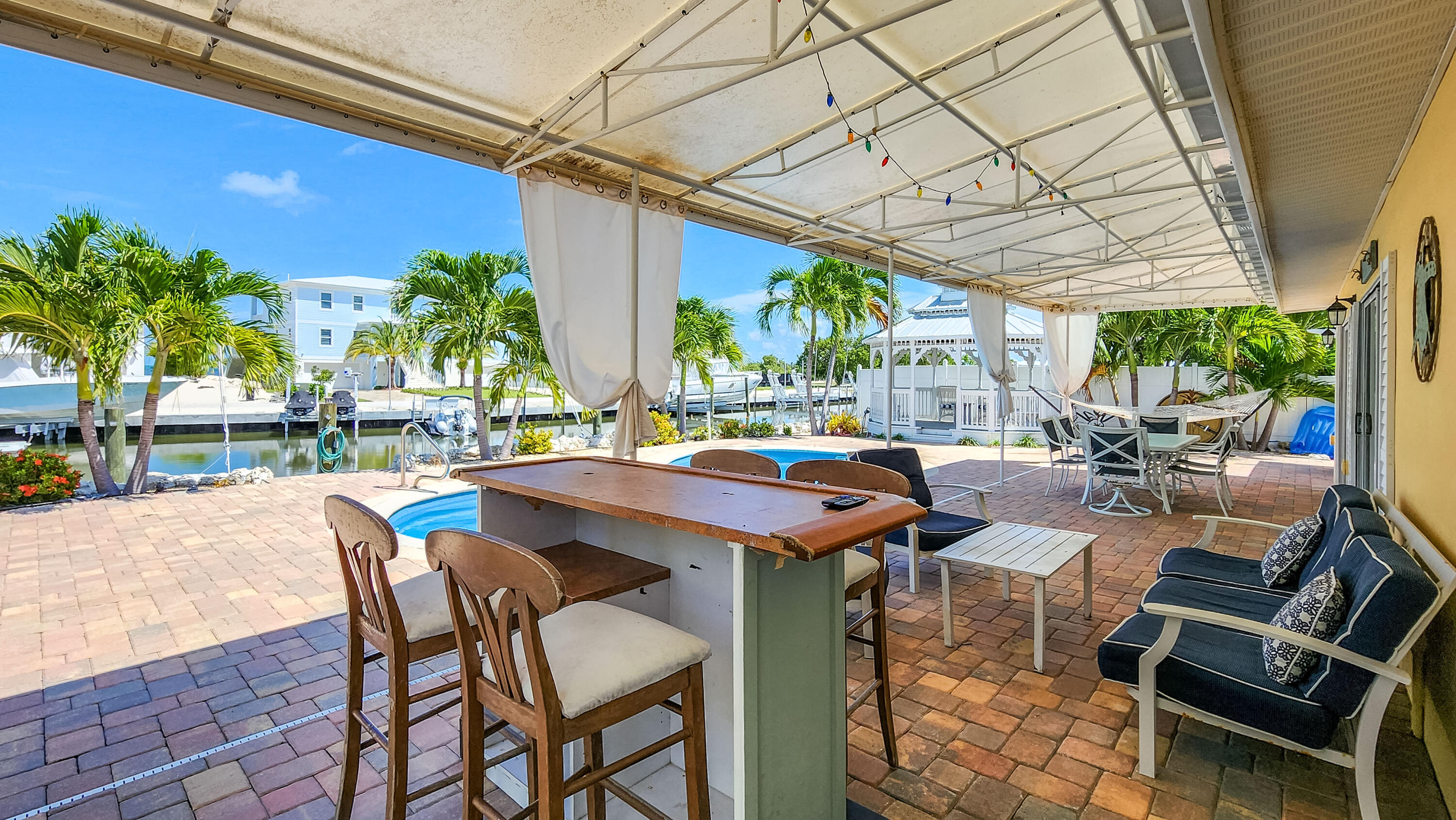 89 Sombrero Beach Road Marathon, FL 33050 - Photo 41 of 55 Canal home with a pool gazebo docks ocea