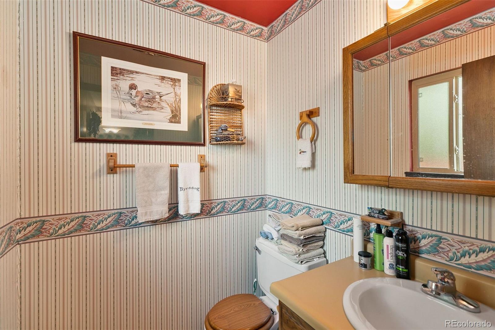 13 Maple Drive Frederick, CO 80530 - Photo 17 of 32 a bathroom with a toilet sink and mirror