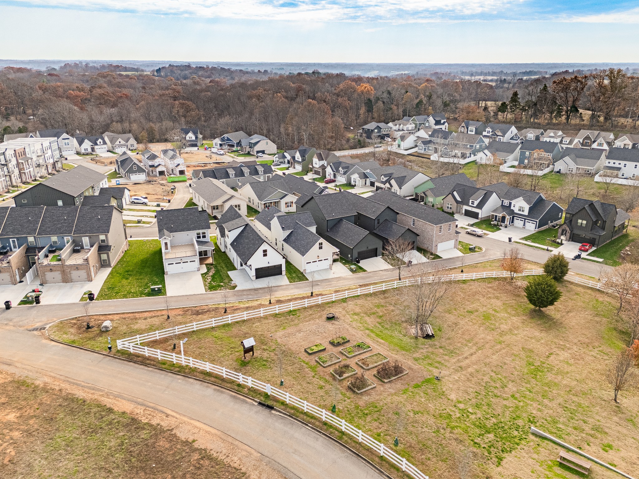 244 Franklin Street Pleasant View, TN 37146 - Photo 3 of 35 an aerial view of residential houses with outdoor space