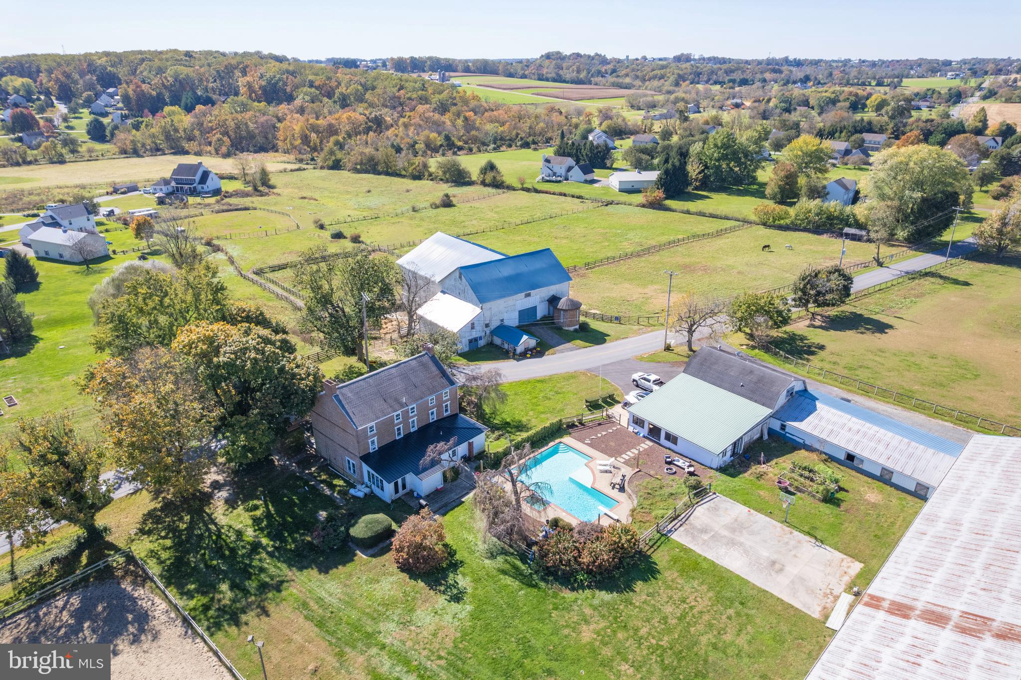 845 Waterway Road Oxford, PA 19363 - Photo 21 of 80 an aerial view of a house with garden view and lake view