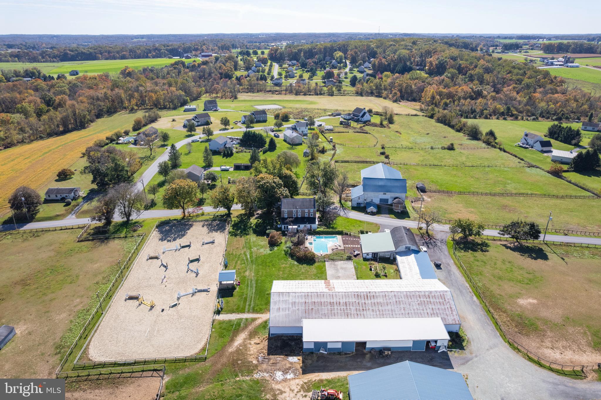 845 Waterway Road Oxford, PA 19363 - Photo 23 of 80 an aerial view of residential houses with outdoor space