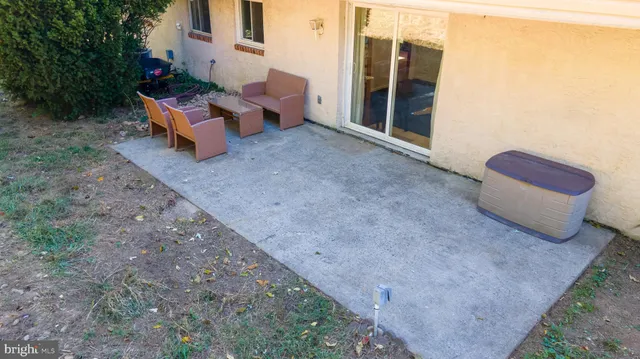 a view of a yard with trees