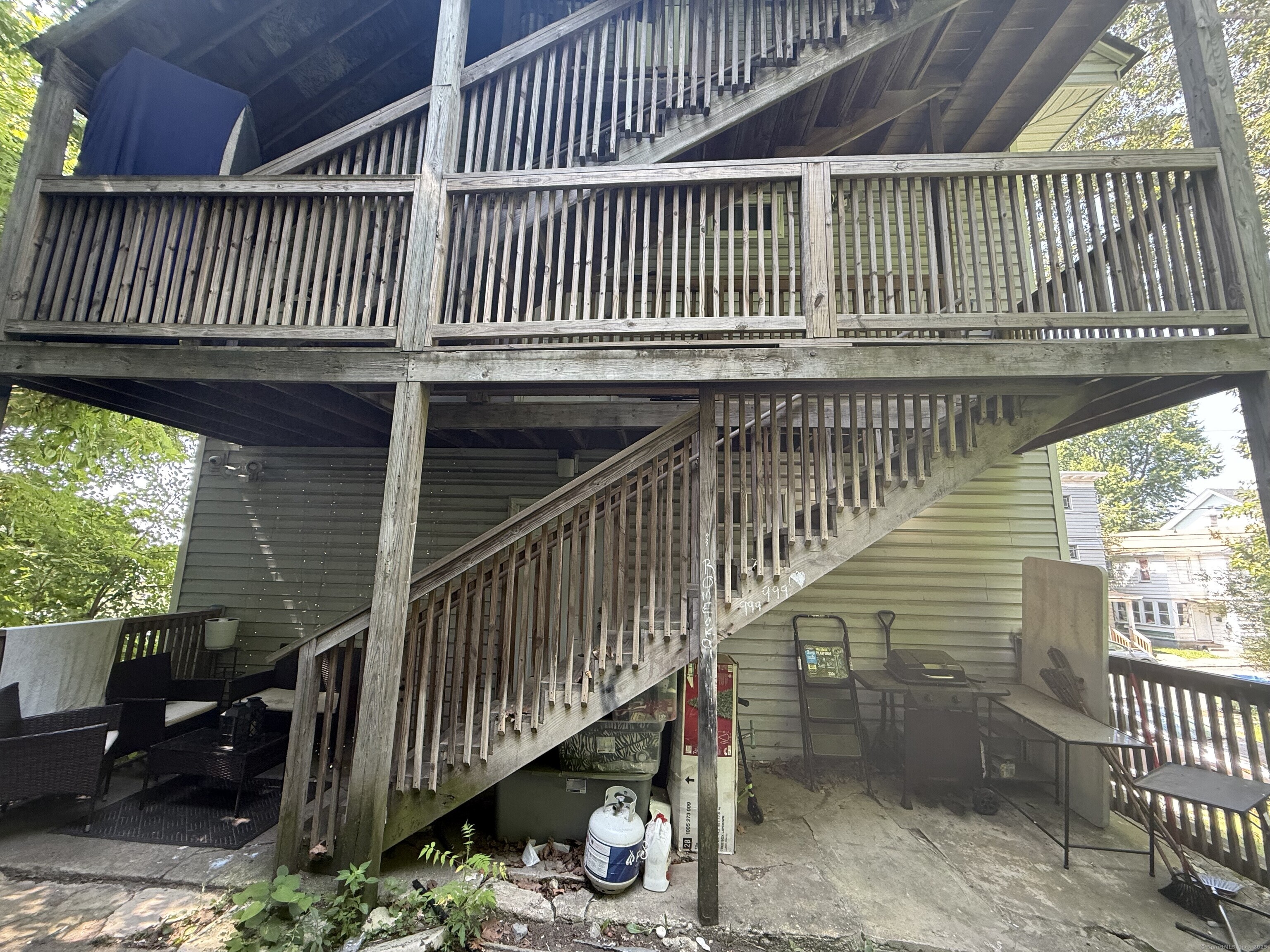 210 Bishop Street Waterbury, CT 06704 - Photo 5 of 9 a view of a balcony with a swing