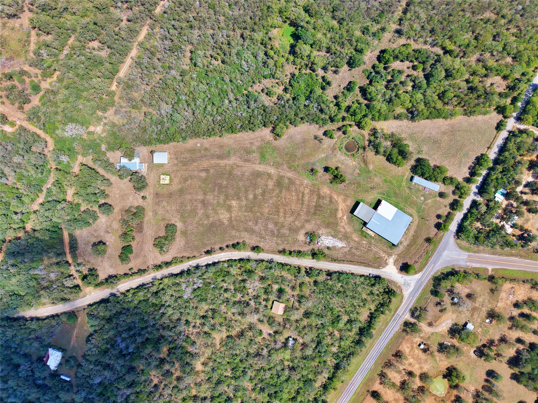 2035 Jeddo Road Rosanky, TX 78953 - Photo 4 of 15 an aerial view of a yard
