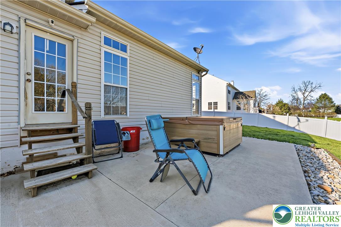 130 Lower Way Road Easton, PA 18045 - Photo 51 of 56 a view of backyard with a table and chairs