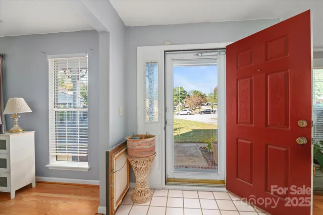 a view of an entryway door