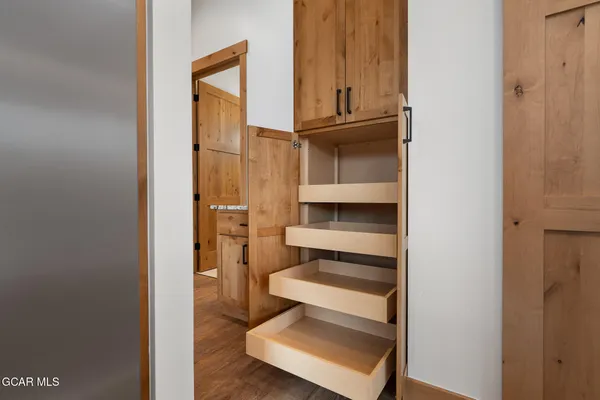 a view of storage and utility room in empty room