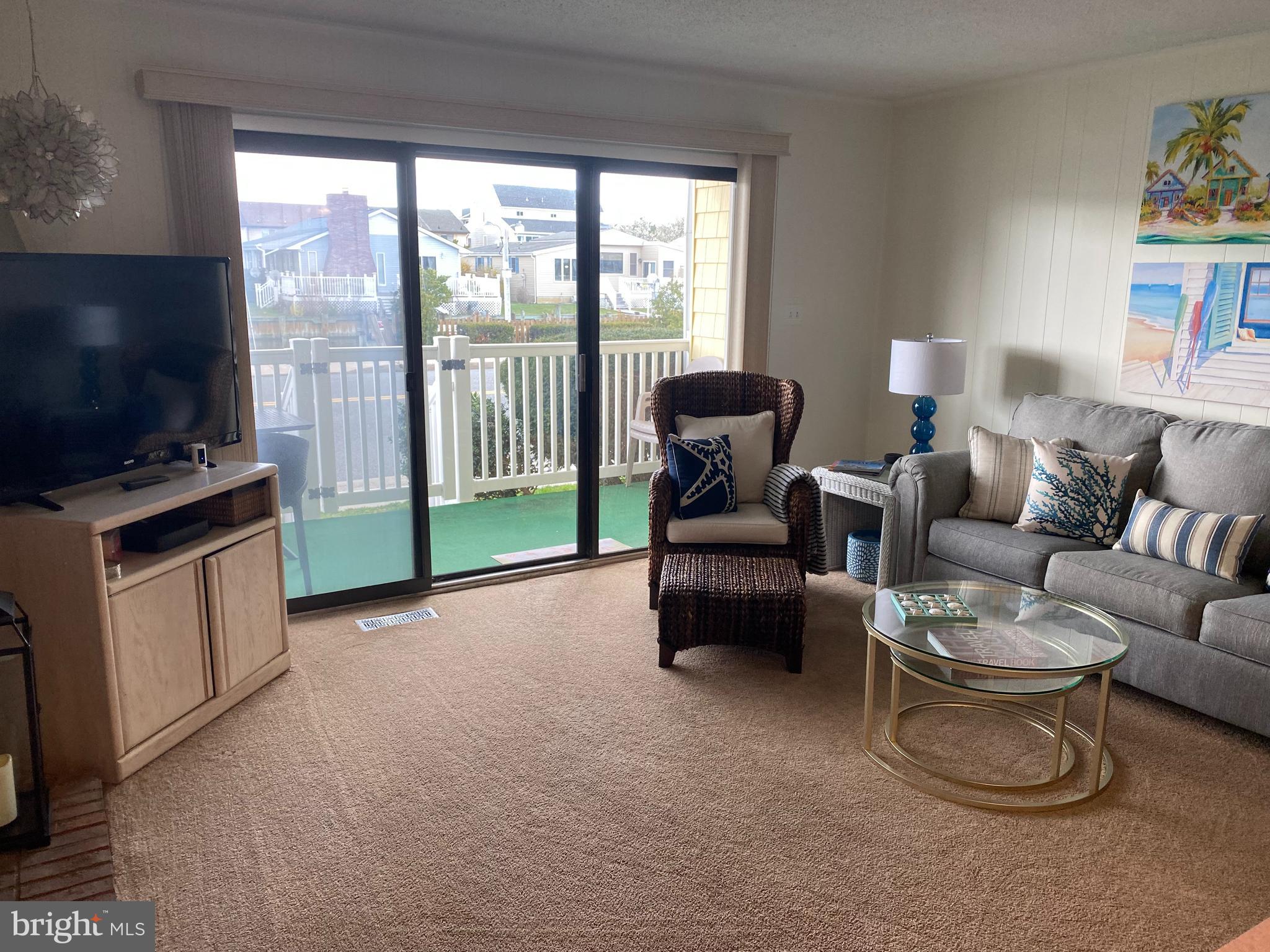 701 Rusty Anchor Road, Unit 15 Ocean City, MD 21842 - Photo 6 of 33 Living Room facing balcony #1 of 3