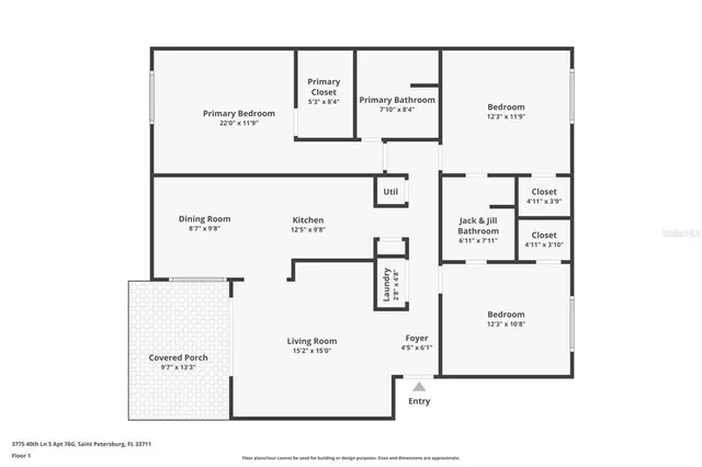 $295,000 | 3775 40th Lane South, Unit G, St. Petersburg, FL 33711