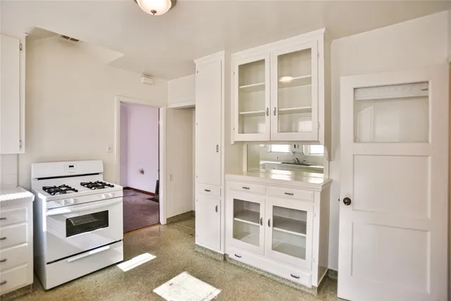 a bathroom that has a window in it