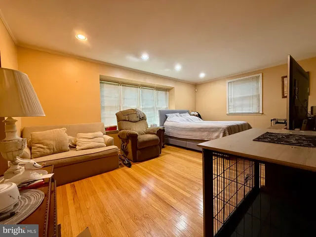 a view of a closet area with furniture