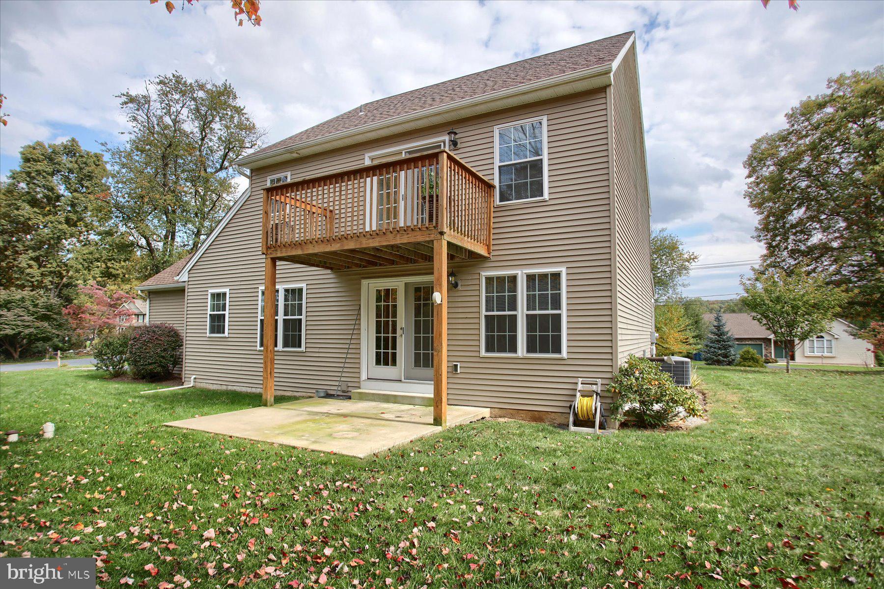 4990 Bossler Road Elizabethtown, PA 17022 - Photo 35 of 41 Rear View Showing 2nd Fl. Deck off Primary Bedroom