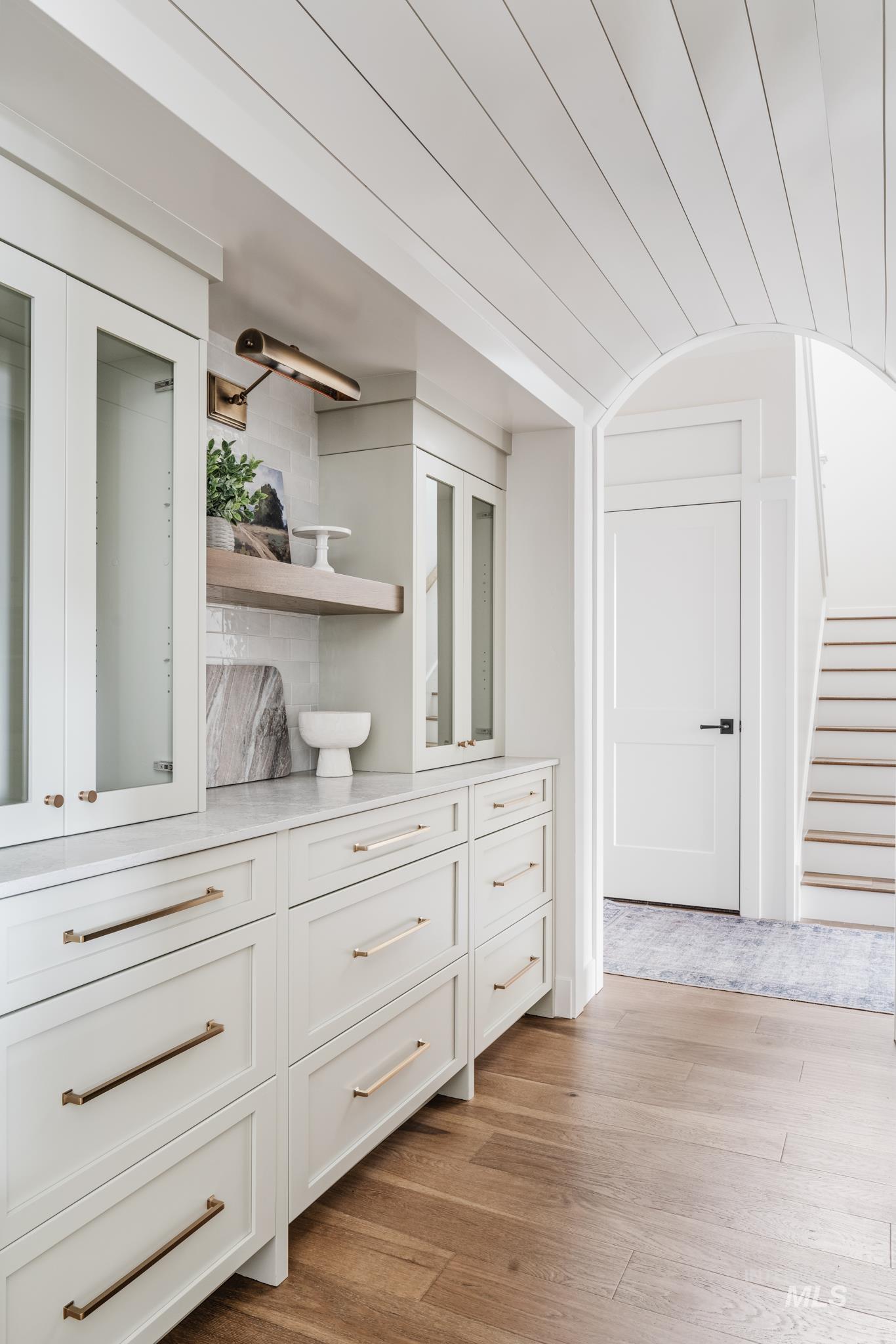 7448 North Cavea Lane Meridian, ID 83646 - Photo 24 of 40 Detailed view of wood finished floors and backsplash