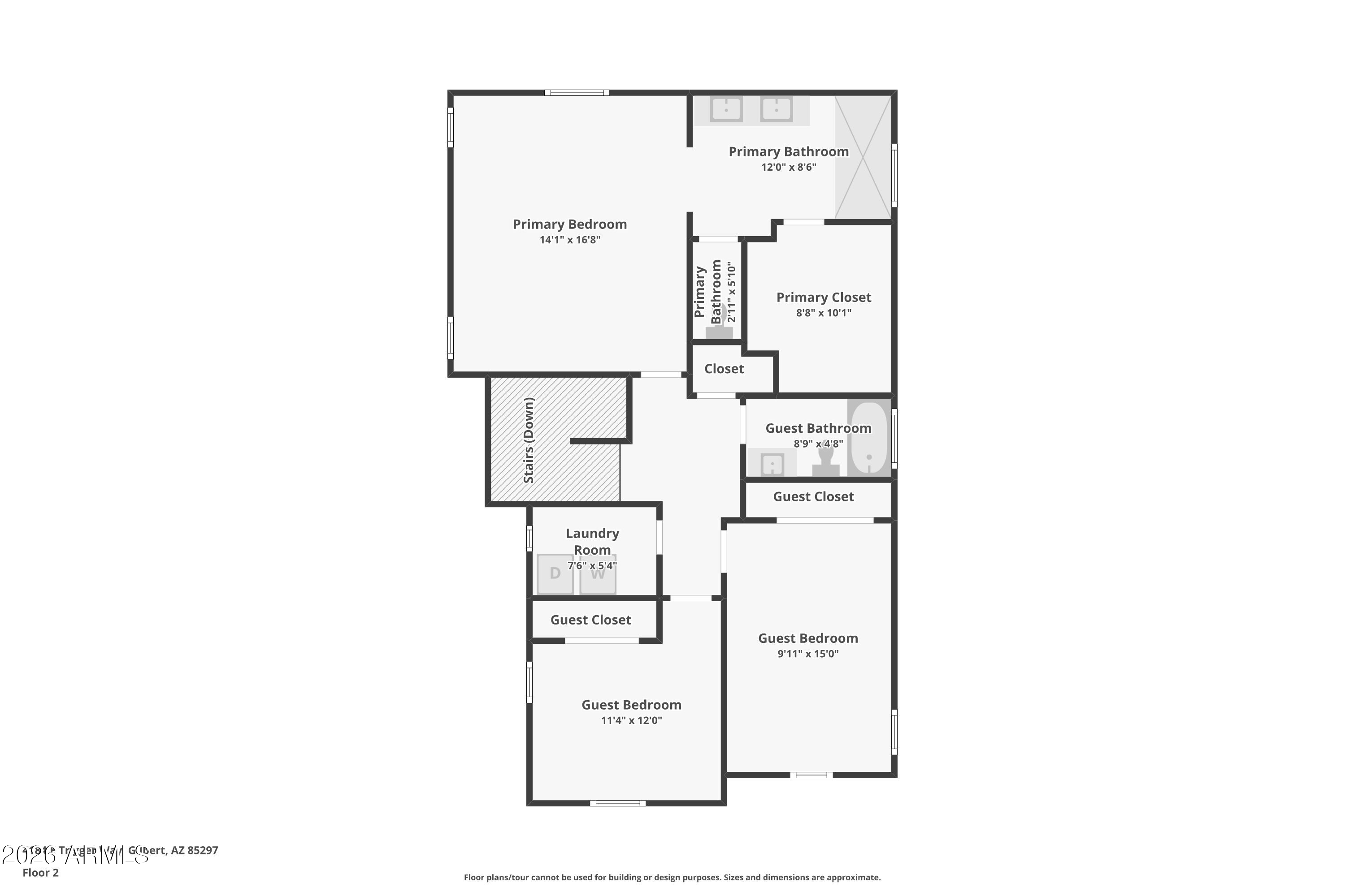 4184 East Trigger Way Gilbert, AZ 85297 - Photo 50 of 51 a picture of a floor plan