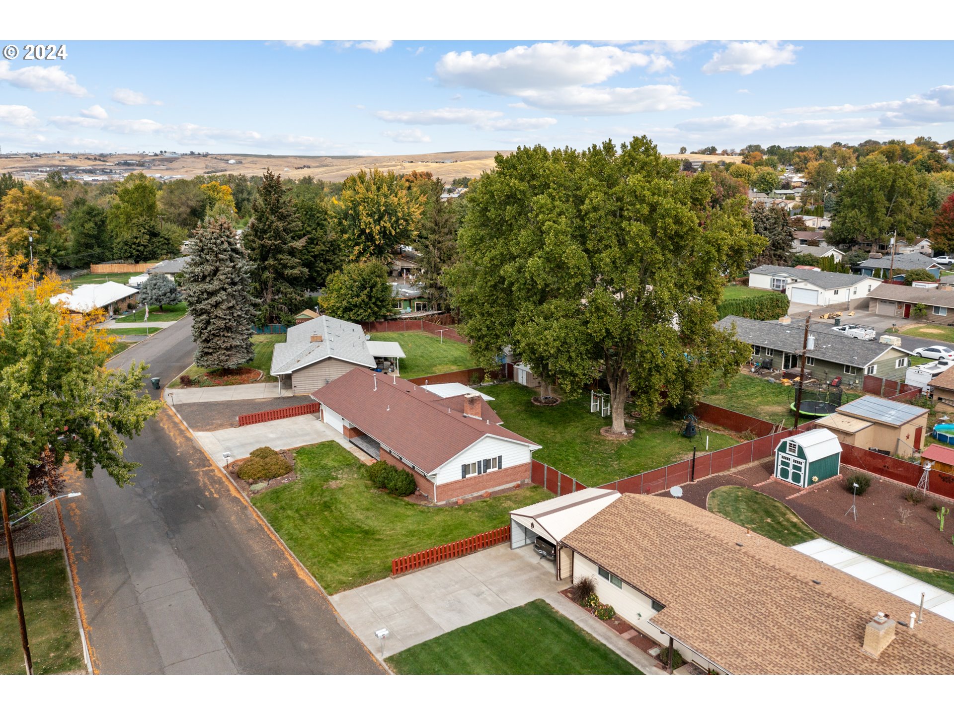 1338 Southwest 41st Street Pendleton, OR 97801 - Photo 4 of 40 an aerial view of a house with a garden