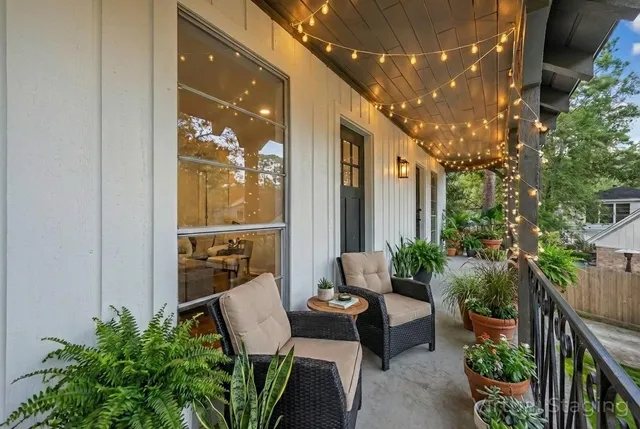 a view of a house with a garden