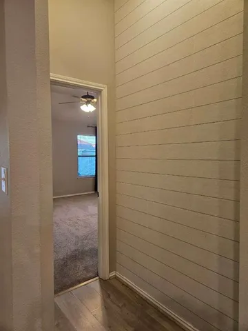 a view of livingroom with wooden floor