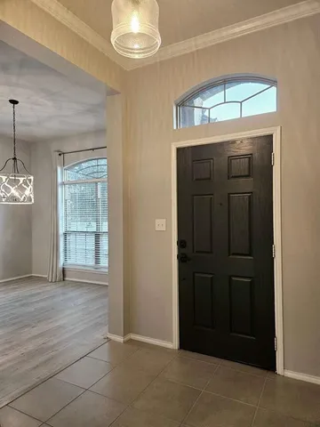 a view of an entryway door