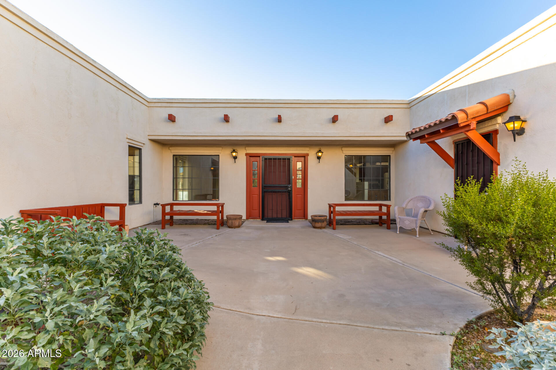 5496 North Arizona Road Apache Junction, AZ 85119 - Photo 7 of 49 Front door and courtyard