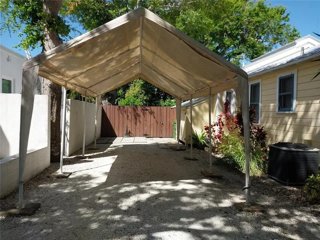 a backyard of a house with green space