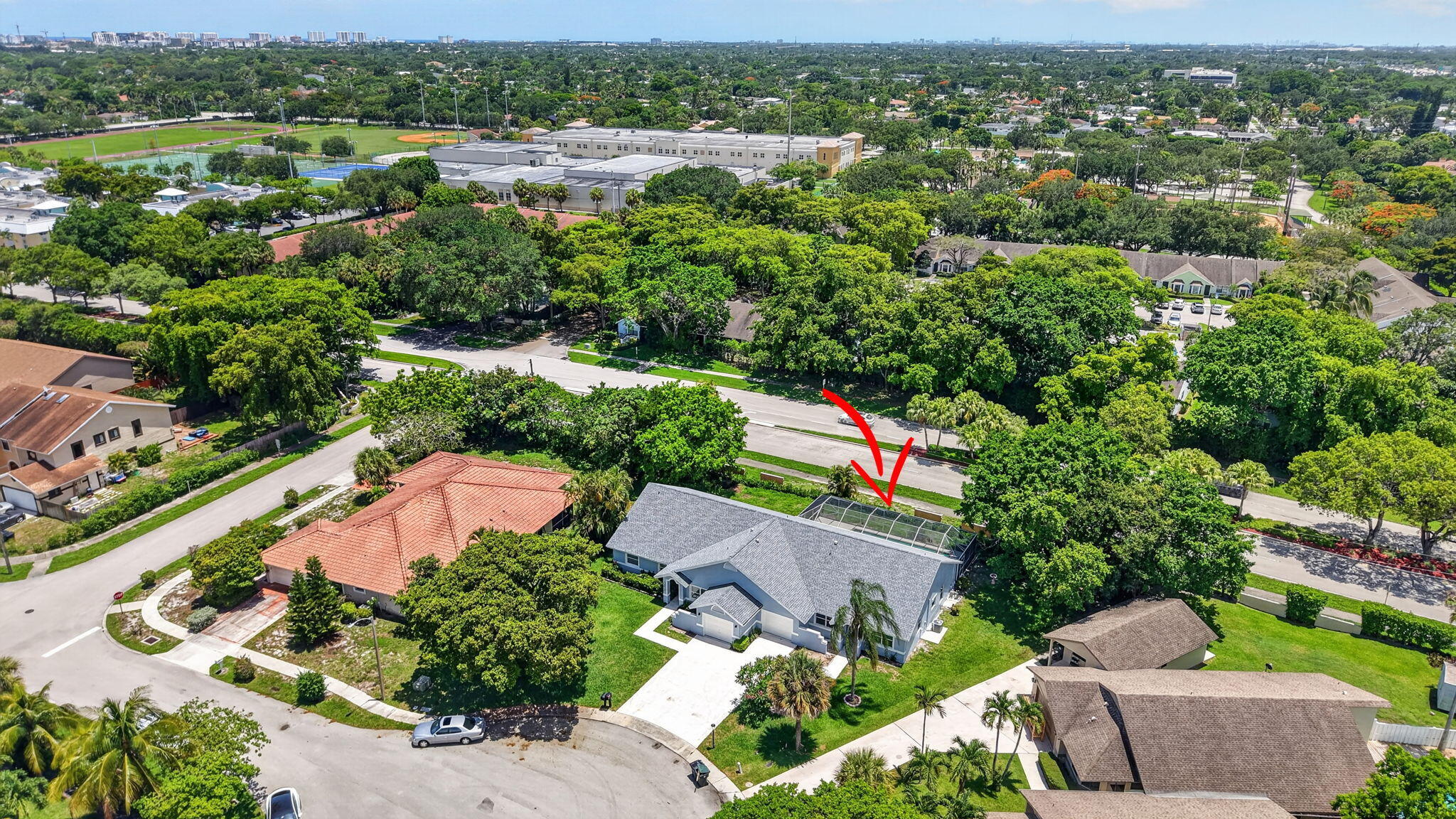 1378 Northwest 13th Court Boca Raton, FL 33486 - Photo 48 of 57 AERIAL VIEW