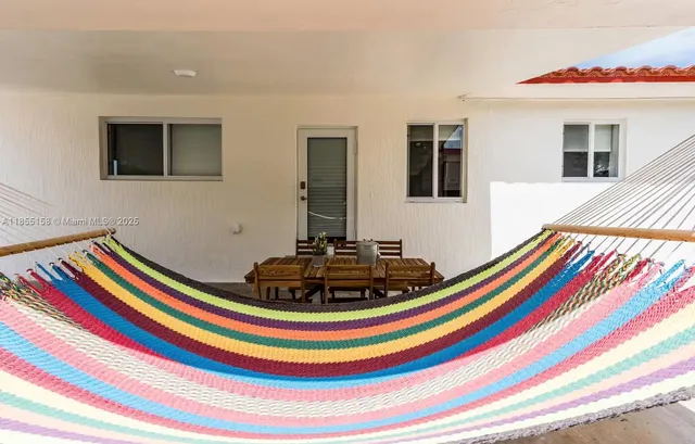 a view of a pathway in a garden