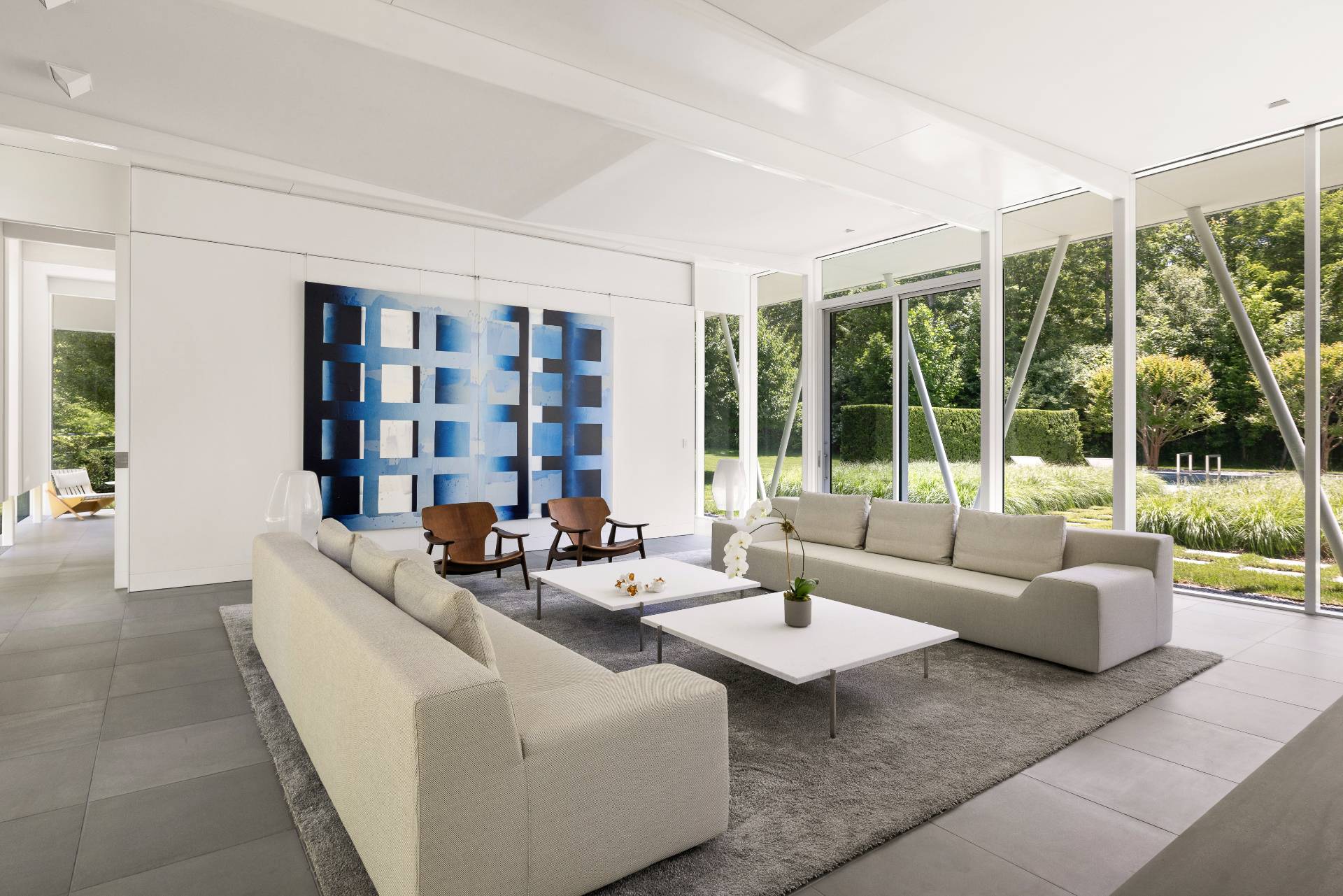 13 Terry's Trail East Hampton, NY 11937 - Photo 24 of 46 a living room with furniture and a large window