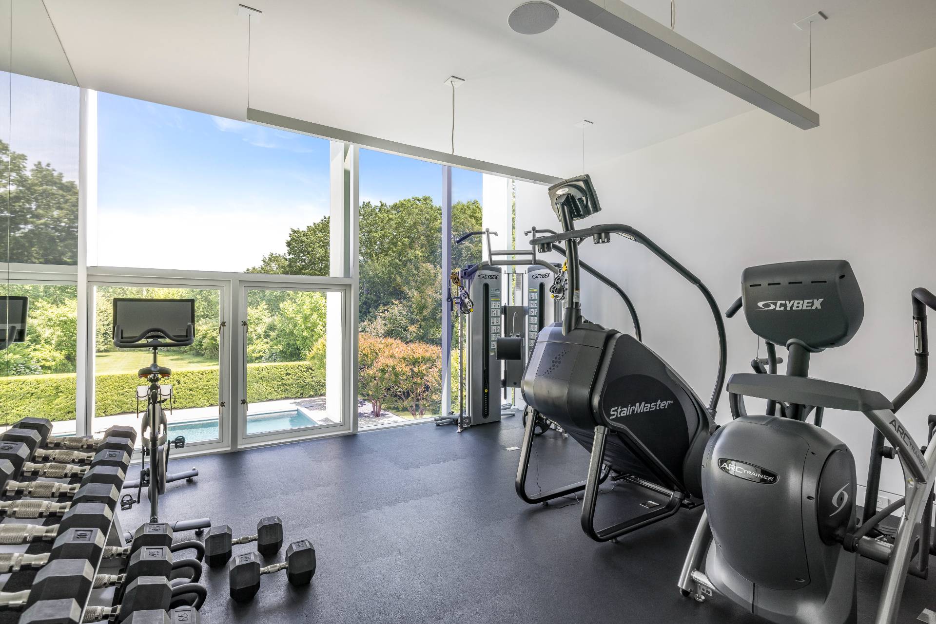 13 Terry's Trail East Hampton, NY 11937 - Photo 37 of 46 a view of a room with gym equipment
