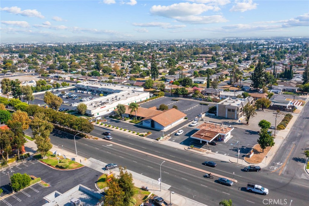 8055 Pueblo Place, Unit 101 Rancho Cucamonga, CA 91730 - Photo 27 of 30 an aerial view of a city with lots of residential buildings