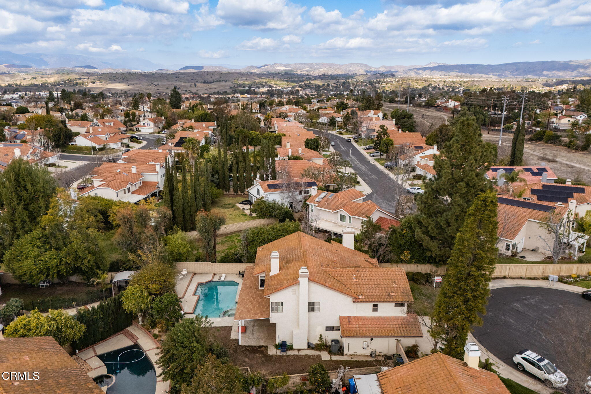4293 Peach Slope Road Moorpark, CA 93021 - Photo 32 of 36 an aerial view of a city with lots of residential buildings