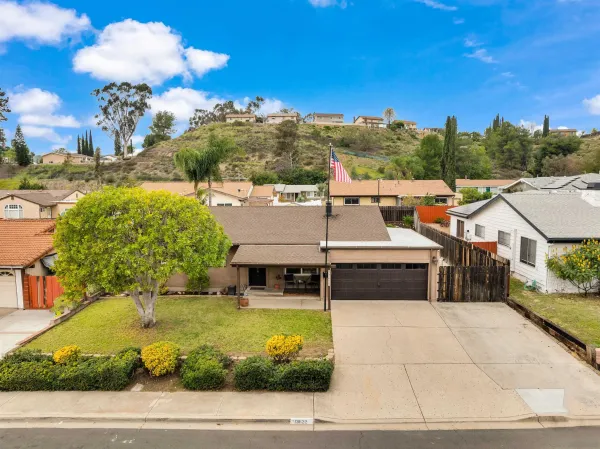 a view of a house with a swimming pool
