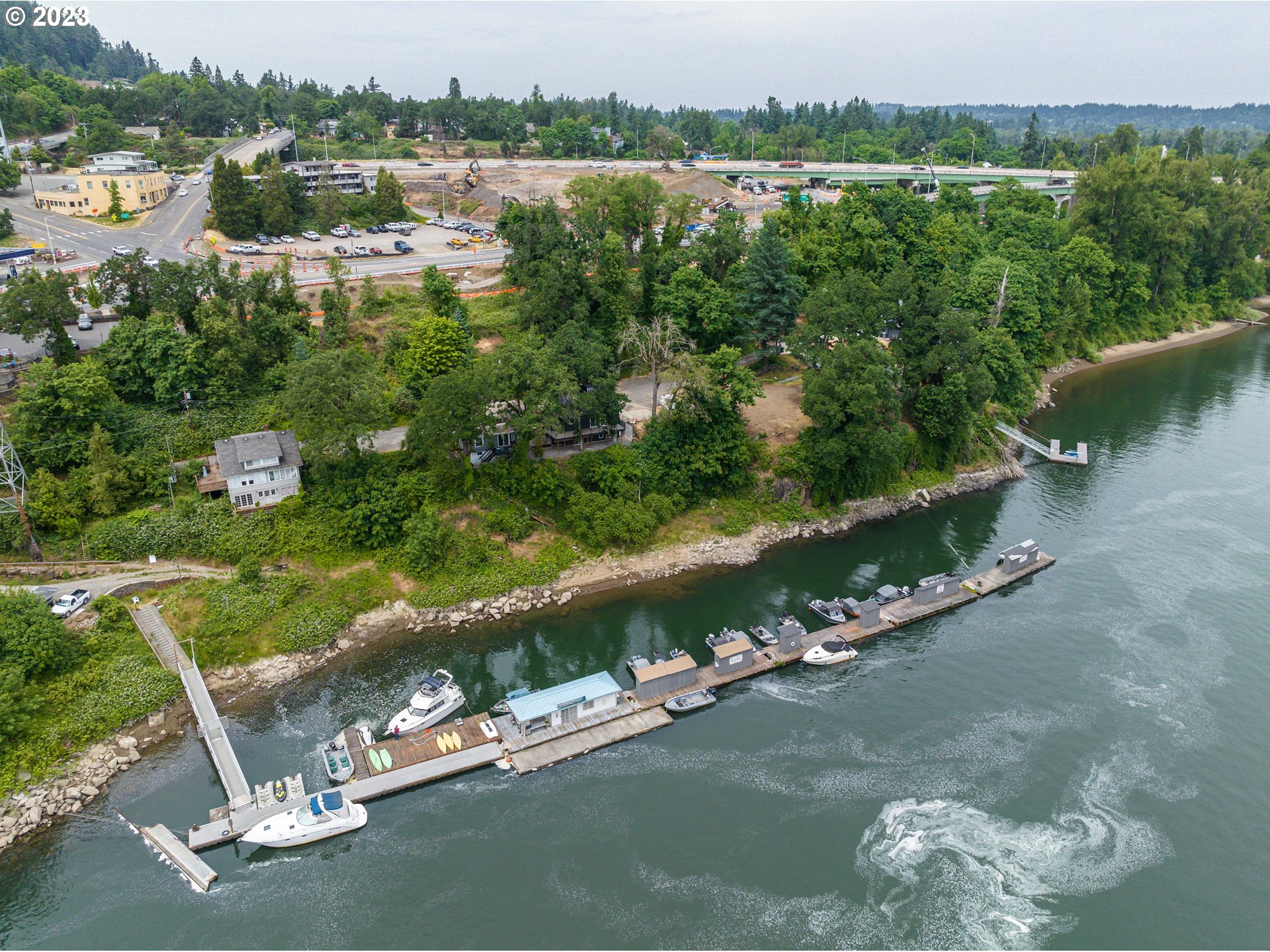 Territorial Drive West Linn, OR 97068 - Photo 6 of 9 an aerial view of lake residential house with outdoor space and trees around