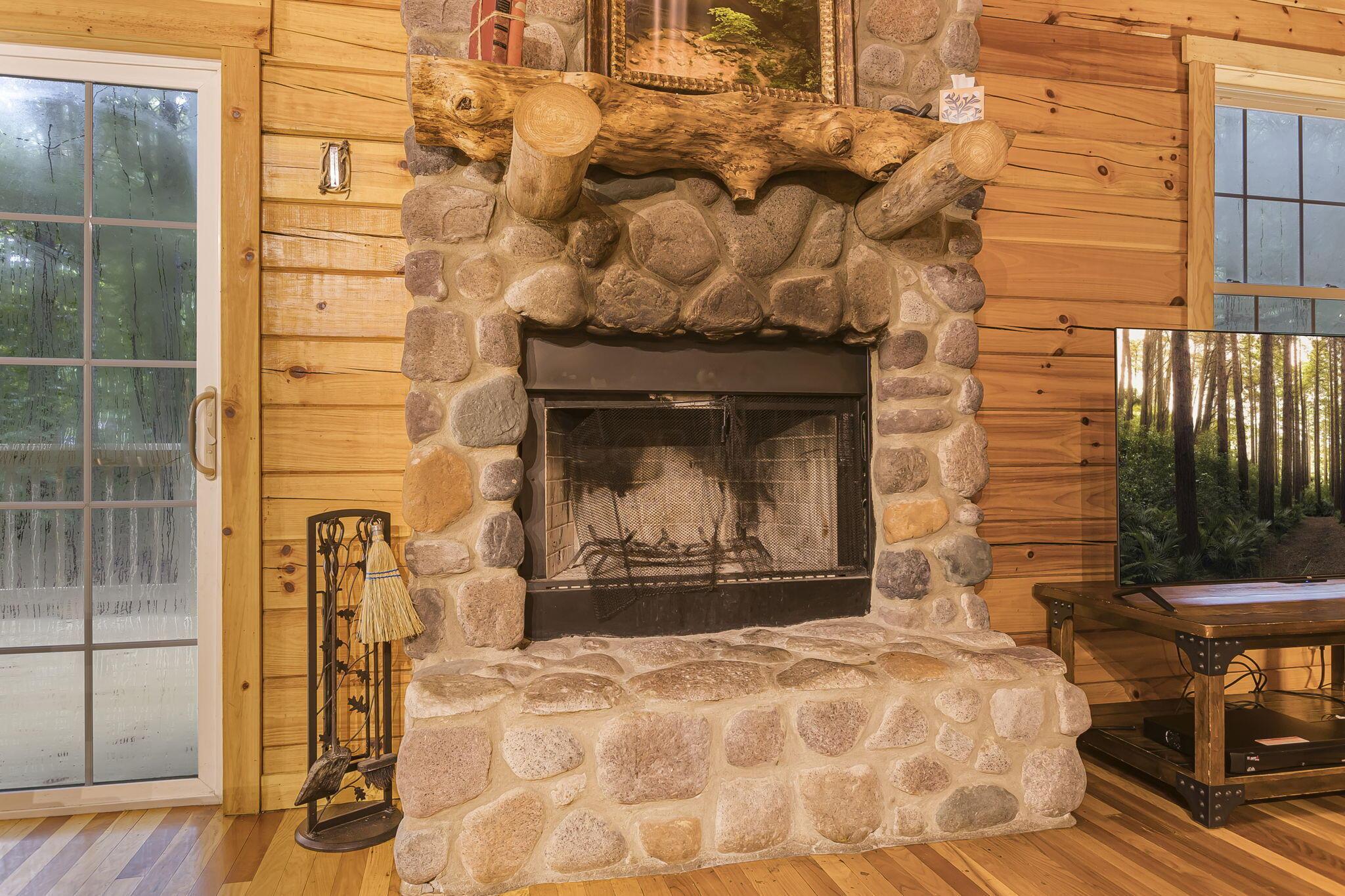 19475 Linden Road Logan, OH 43138 - Photo 14 of 94 Stone floor-to-ceiling wood-burning fireplace