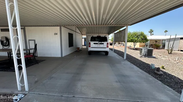 a storage room with washer and dryer