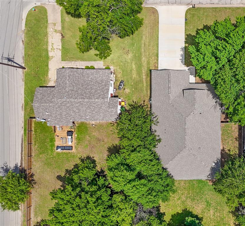 9221 White Settlement Road White Settlement, TX 76108 - Photo 6 of 30 an aerial view of a house with a garden and plants
