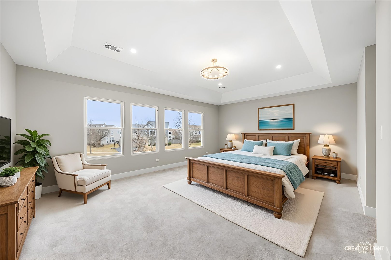 1472 Misty Lane Bolingbrook, IL 60490 - Photo 21 of 40 a spacious bedroom with a bed and a couch