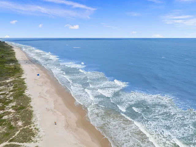 a view of an ocean beach