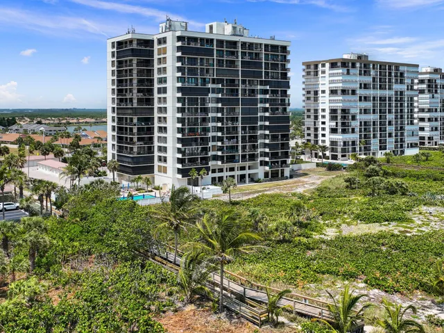 a view of a building with garden