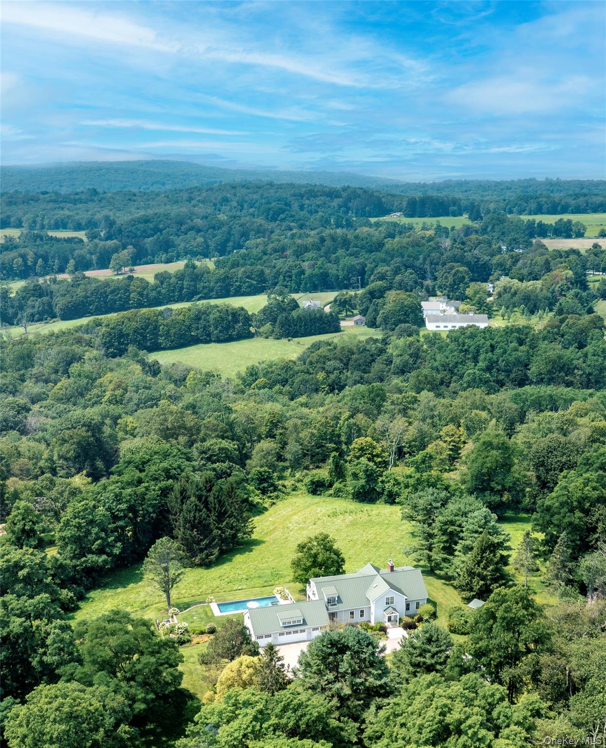 34 Meeting House Road Pawling, NY 12564 - Photo 35 of 44 an aerial view of residential houses with outdoor space and trees