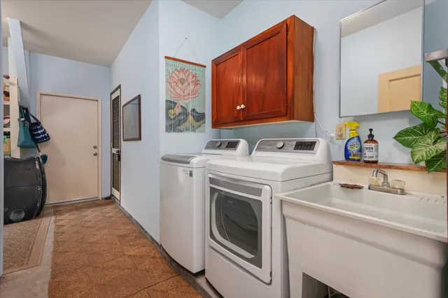 a room with storage and utility